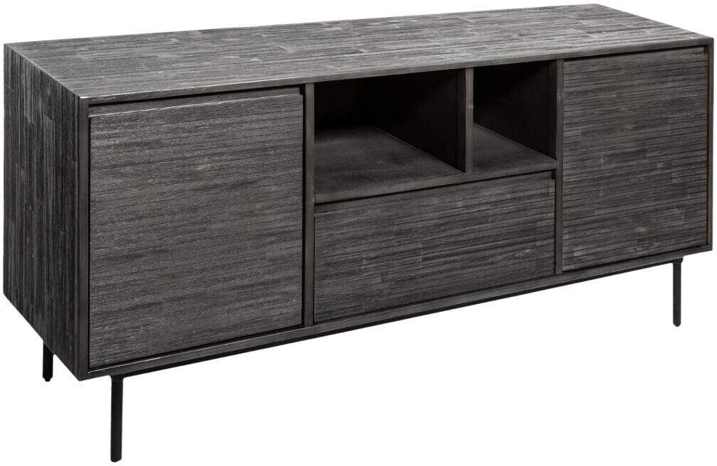 Atmosphera Buffet "Cioco" noir, bois d'acacia