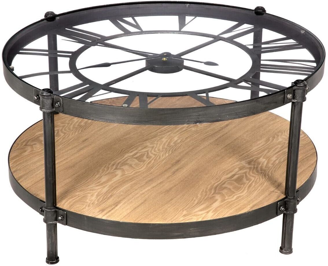 Atmosphera Table basse chrono "Danik" D90 cm