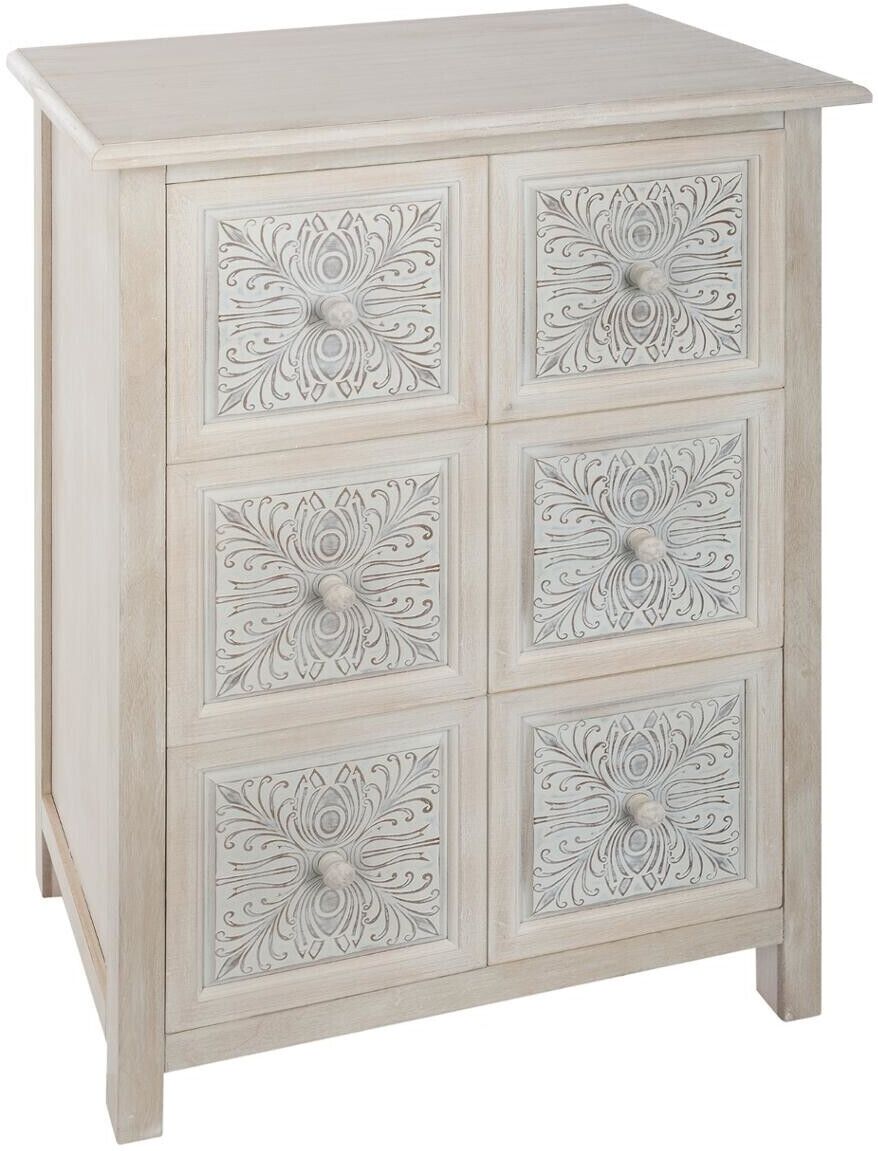 Atmosphera Commode "Hina" blanc 6 tiroirs