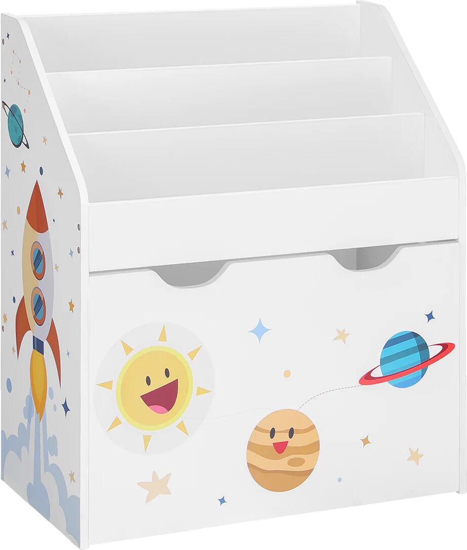 SONGMICS Étagère pour jouets 3 compartiments bibliothèque pour enfants