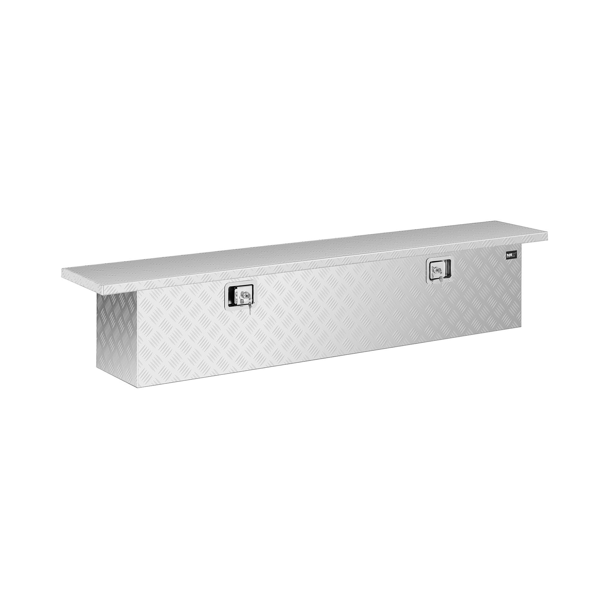 MSW Aluminium Tool Box - checker plate - 175 x 30 x 35 cm - 180 L - lockable