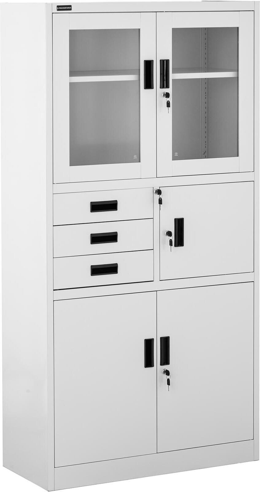 Fromm & Starck Filing Cabinet - 90 x 40 x 180 cm - 3 drawers - safe