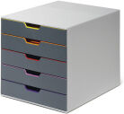 Durable Varicolor drawer unit grey/coloured (5 drawers)