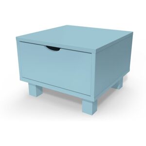 ABC MEUBLES Comodino in legno Cube + cassetto -  - Polvere blu