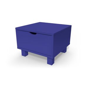 ABC MEUBLES Comodino in legno Cube + cassetto -  - Blu scuro