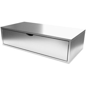 ABC MEUBLES Cubo di legno 100x50 cm + cassetto -  - Grigio alluminio