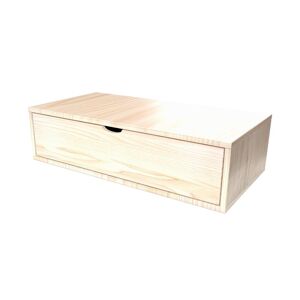 ABC MEUBLES Cubo di legno 100x50 cm + cassetto -  - Vernice Naturale