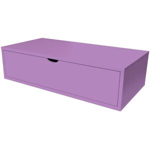 ABC MEUBLES Cubo di legno 100x50 cm + cassetto -  - Lilla