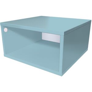 ABC MEUBLES Cubo di legno 50x50 cm - 50x50 - Polvere blu