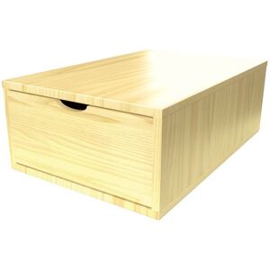 ABC MEUBLES Cubo di legno 75x50 cm + cassetto -  - Miele