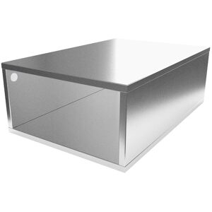 ABC MEUBLES Cubo di legno 75x50 cm -  - Grigio alluminio