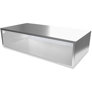 ABC MEUBLES Cubo di legno 100x50 cm -  - Grigio alluminio