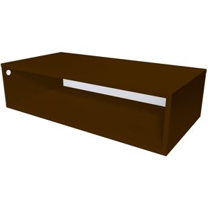 ABC MEUBLES Cubo di legno 100x50 cm -  - Wengé