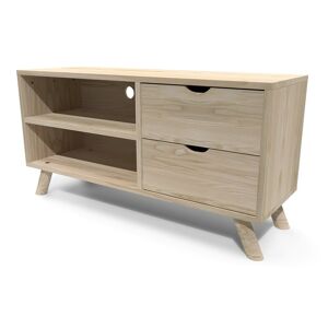 ABC MEUBLES Mobile TV scandinavo legno Viking -  - Legno Grezzo