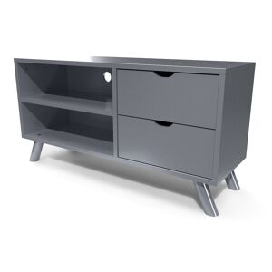 ABC MEUBLES Mobile TV scandinavo legno Viking -  - Grigio alluminio