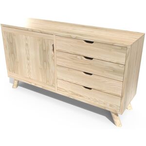 ABC MEUBLES Credenza scandinava legno Viking -  - Vernice Naturale