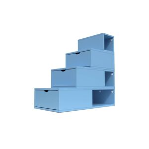 ABC MEUBLES Scala cubo di riordino 100 cm -  - Polvere blu