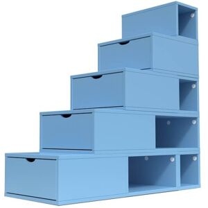 ABC MEUBLES Scala cubo di riordino 125 cm -  - Polvere blu