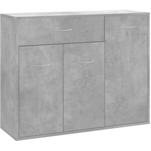 vidaXL Credenza Grigio Cemento 88x30x70 cm in Legno Multistrato