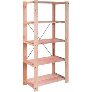 Leroy Merlin Scaffale in kit 5 ripiani L 76.7 x P 43 x H 174.2 cm beige, portata per ripiano 75 kg