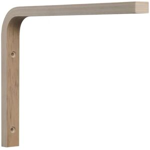 BOLIS ITALIA Reggimensola in legno grezzo beige, H 15 x P 2 cm