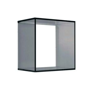 VETROTEC Mensola a muro Kubo Q cubo in vetro L 28 x H 28 x P 28 cm bronzo