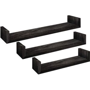 SPACEO Mensola a muro Tris  a u in mdf L 60 x H 8 x P 23.7 cm