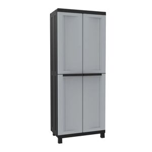 TERRY STORAGE Armadio spogliatoio Twist Black  2680 interno / esterno in resina, grigio L 68 x H 170 x P 39 cm, 2 ante