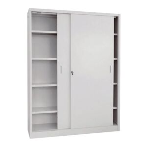 Leroy Merlin Armadio alto Pratiko A interno / esterno in acciaio, grigio L 150 x H 200 x P 45 cm, 2 ante