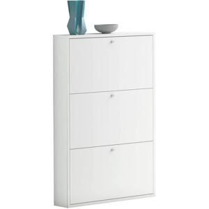 Leroy Merlin Scarpiera Slim 3 ante L 73 x H 110 x P 15 cm 9 paia, bianco