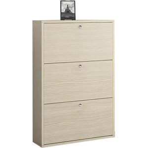 Leroy Merlin Scarpiera Slim olmo 3 ante L 73 x H 110 x P 15 cm 9 paia, beige