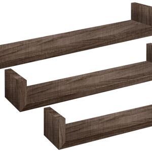 Leroy Merlin Mensola a muro Calamita Maxi a u in mdf L 60 x H 8 x P 23.7 cm, 3 pezzi