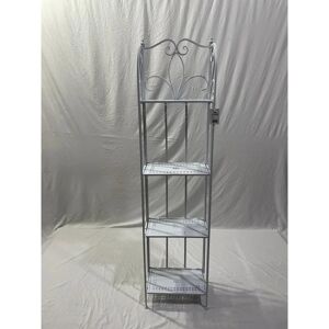 Leroy Merlin Mobile SCAFFALE IN FERRO VERNICIATO 40X25X165CM in ferro  bianco L 165 cm x H 40 cm