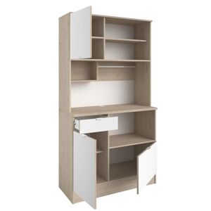 Leroy Merlin bianco / rovere L 100 x P 44 x H 184 cm