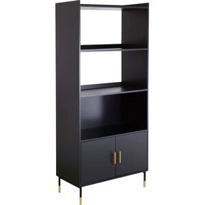 Leroy Merlin Libreria 4 ripiani Tedy L 75 x P 40 x H 170 cm nero, portata per ripiano 15 kg