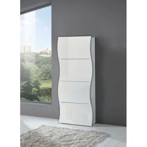 Leroy Merlin Scarpiera 4 ante L 71 x H 161.4 x P 26.6 cm 24 paia, bianco lucido