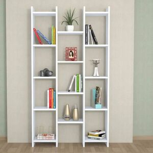 HOMEMANIA Libreria Teo 90x22x164 cm Bianca