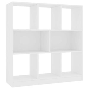 vidaXL Libreria Bianca 97,5x29,5x100 cm in Legno Multistrato