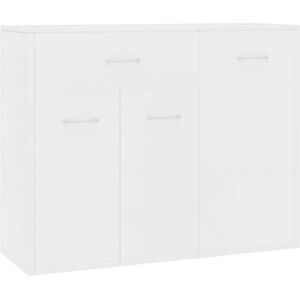 vidaXL Credenza Bianca 88x30x70 cm in Legno Multistrato