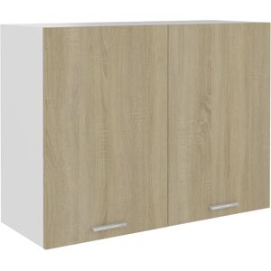 vidaXL Mobile Pensile Rovere Sonoma 80x31x60 cm in Legno Multistrato