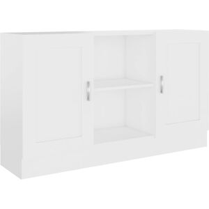 vidaXL Credenza Bianca 120x30,5x70 cm in Legno Multistrato