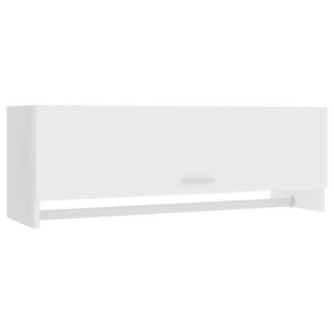 vidaXL Armadio Bianco 100x32,5x35 cm in Legno Multistrato