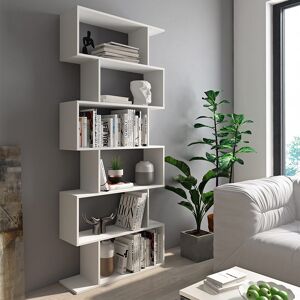 garneroarredamenti Libreria 80x191cm ufficio moderna bianco opaco Carry