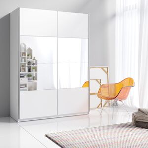 garneroarredamenti Armadio 150x210cm 2 ante con specchio bianco opaco Pascal Gihome®