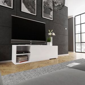 garneroarredamenti Mobile porta tv 137/180x40cm allungabile moderno bianco Pepita