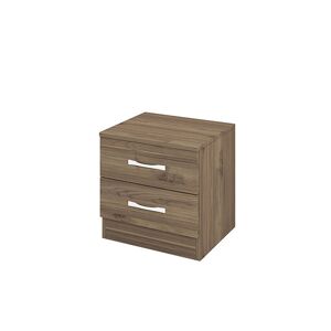 garneroarredamenti Comodino 40x41cm design 2 cassetti visone Marte