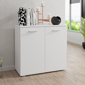 garneroarredamenti Mobile contenitore 71x76cm 2 ante bianco Ely