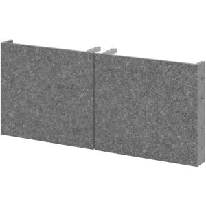 hjh OFFICE PRO FlexWall   Altezza 1 raccoglitore   Ante anti-rumore - Grigio