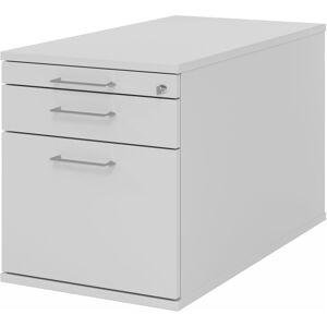 hjh OFFICE PRO SIGNA TC20 BS - Cassettiera con rotelle  Grigio Legno contenitore porta documenti Manico ad arco di metallo