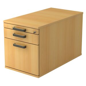 hjh OFFICE PRO SIGNA TC20 SG - Cassettiera con rotelle  Faggio Legno contenitore porta documenti maniglia in plastica